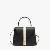 Iside Intarsia Line Top Handle Mini Bag