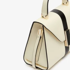 Iside Intarsia Line Top Handle Mini Bag