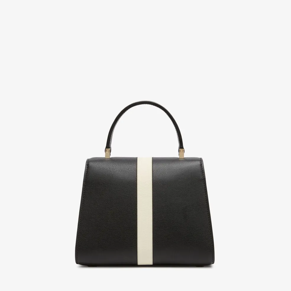 Iside Intarsia Line Top Handle Mini Bag