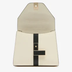 Iside Intarsia Line Top Handle Mini Bag