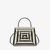 Iside Intarsia Optical Top Handle Mini Bag
