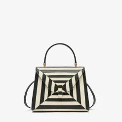 Iside Intarsia Optical Top Handle Mini Bag