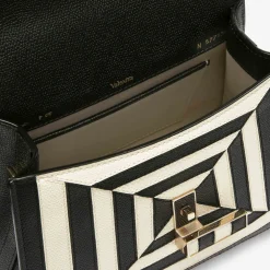 Iside Intarsia Optical Top Handle Mini Bag