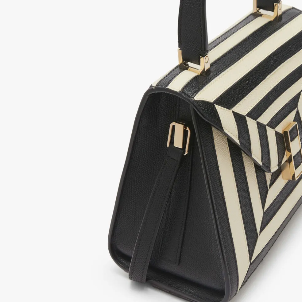 Iside Intarsia Optical Top Handle Mini Bag