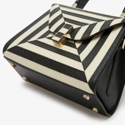 Iside Intarsia Optical Top Handle Mini Bag