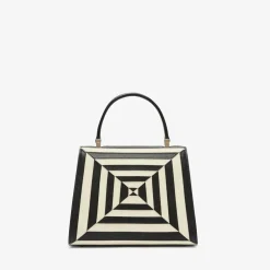 Iside Intarsia Optical Top Handle Mini Bag