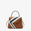 Iside Intarsia V-Stripes Top Handle Mini Bag