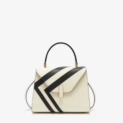 Iside Intarsia V-Stripes Top Handle Mini Bag