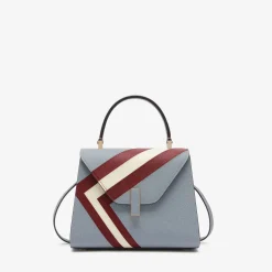 Iside Intarsia V-Stripes Top Handle Mini Bag