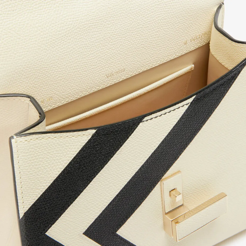 Iside Intarsia V-Stripes Top Handle Mini Bag
