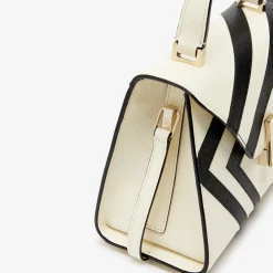 Iside Intarsia V-Stripes Top Handle Mini Bag