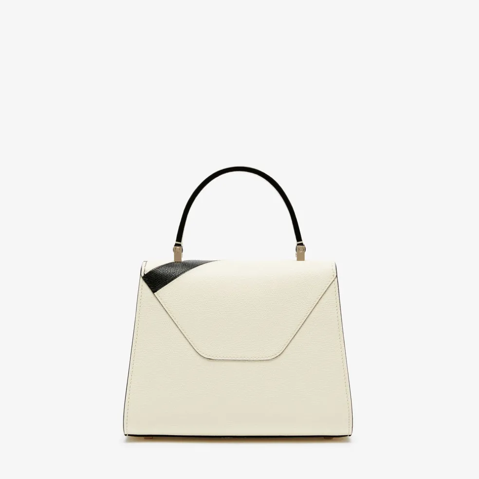 Iside Intarsia V-Stripes Top Handle Mini Bag