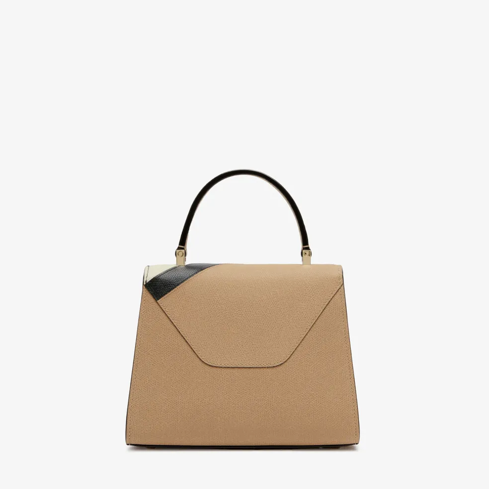 Iside Intarsia V-Stripes Top Handle Mini Bag