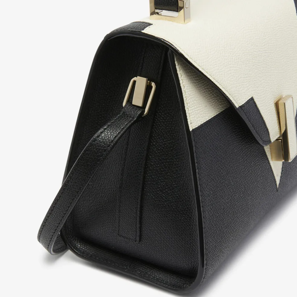 Iside V Intarsia Top Handle Mini Bag