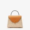 Iside Wicker Top Handle Medium Bag