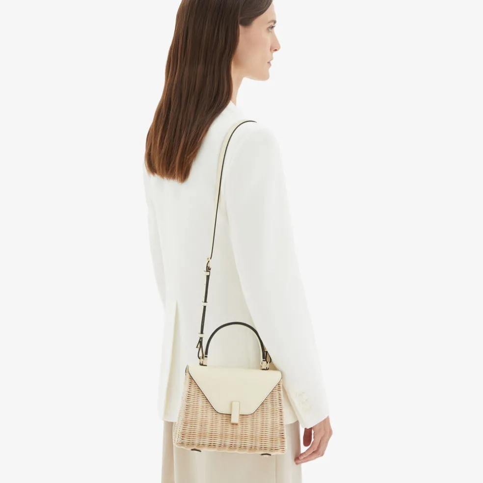 Iside Wicker Top Handle Mini Bag