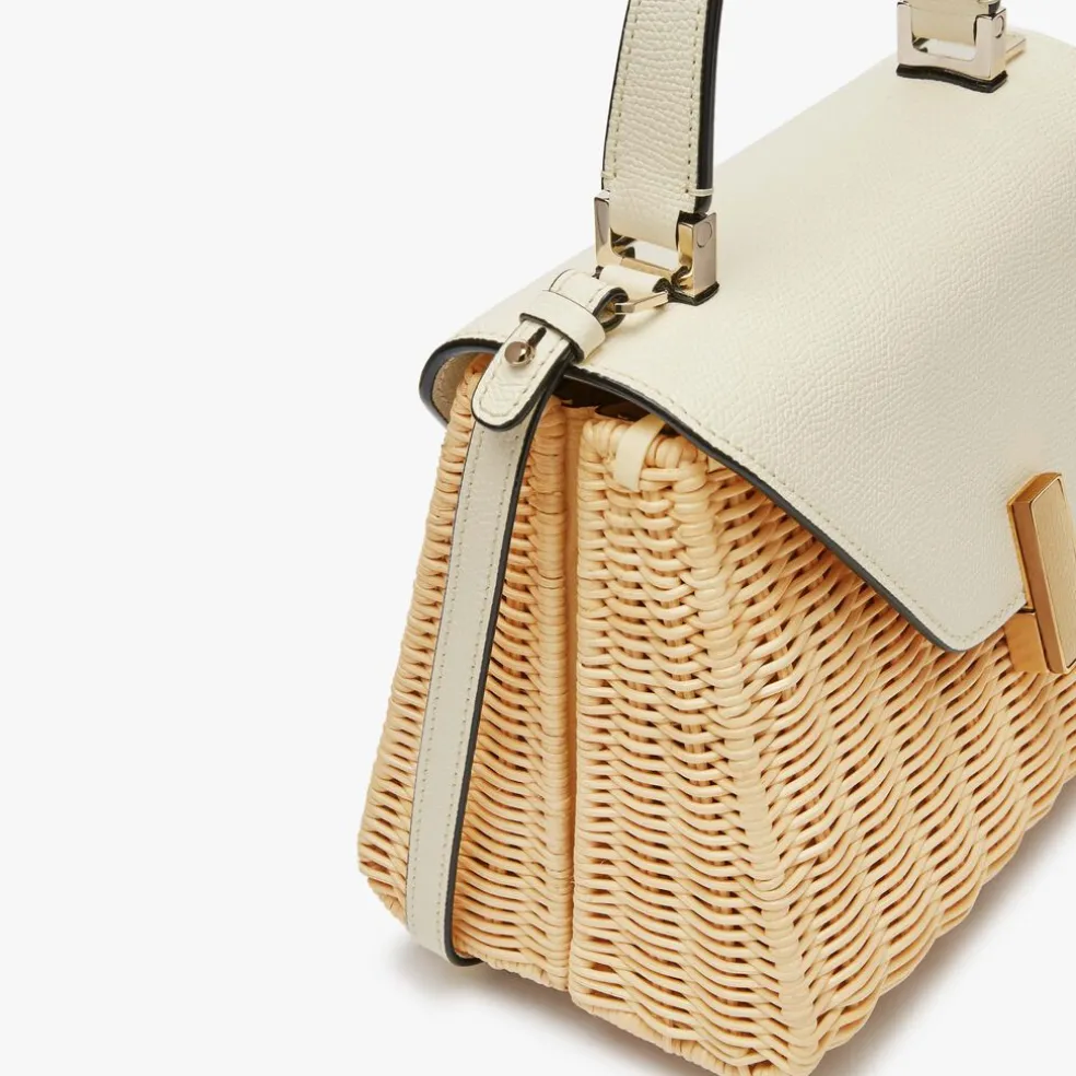 Iside Wicker Top Handle Mini Bag