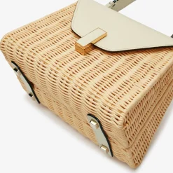 Iside Wicker Top Handle Mini Bag