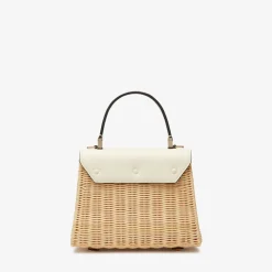 Iside Wicker Top Handle Mini Bag