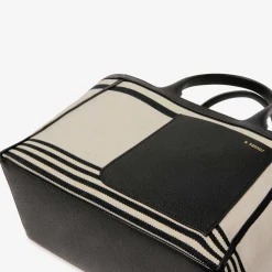 Linear Fabric Mini Tote Bag