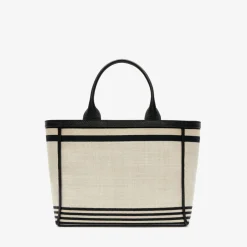 Linear Fabric Mini Tote Bag