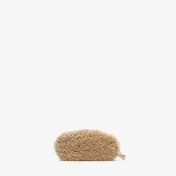 Shearling Bear Glasses Case With Lanyard