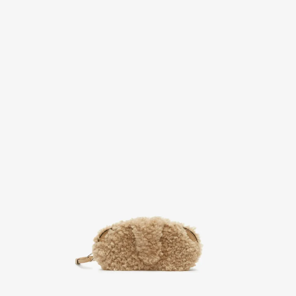 Shearling Glasses Case With Lanyard