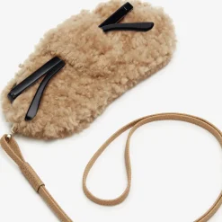Shearling Glasses Case With Lanyard