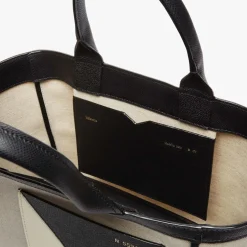 Soft Canvas V Tote Mini Bag