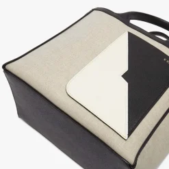 Soft Canvas V Tote Mini Bag