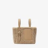 Soft Shearling Bucket Micro Bag