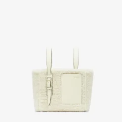 Soft Shearling Bucket Micro Bag
