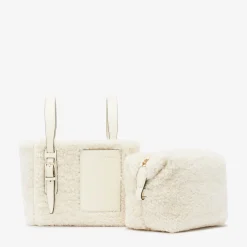 Soft Shearling Bucket Micro Bag