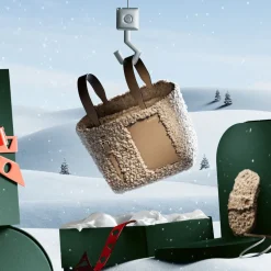 Soft Shearling Bucket Micro Bag
