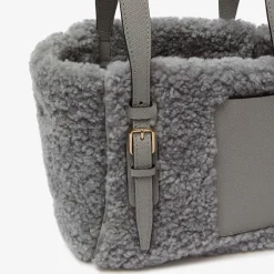 Soft Shearling Bucket Micro Bag