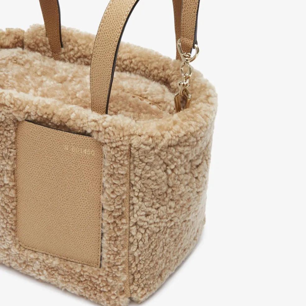 Soft Shearling Bucket Micro Bag