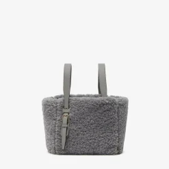 Soft Shearling Bucket Micro Bag