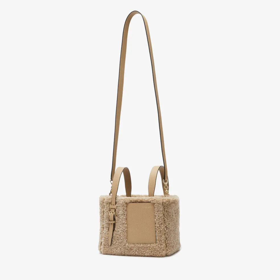 Soft Shearling Bucket Micro Bag