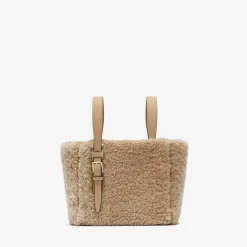 Soft Shearling Bucket Micro Bag