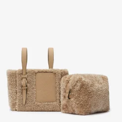 Soft Shearling Bucket Micro Bag