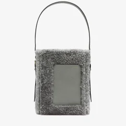 Soft Shearling Bucket Mini Bag