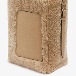 Soft Shearling Bucket Mini Bag